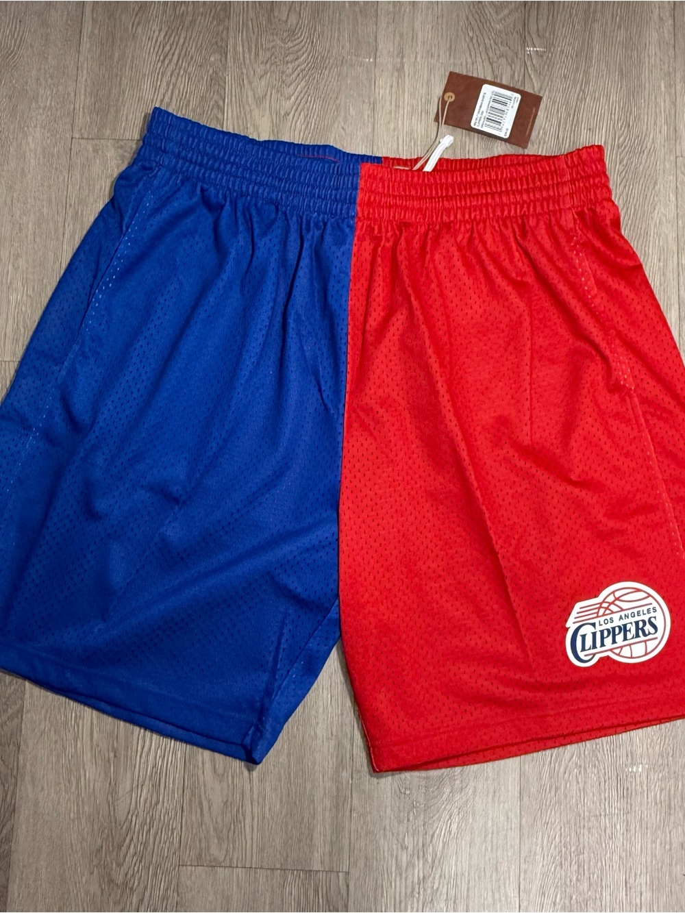 LA Clippers Mitchell & Ness Hardwood Classics 2000 Split Swingman Shorts 2Xl Men